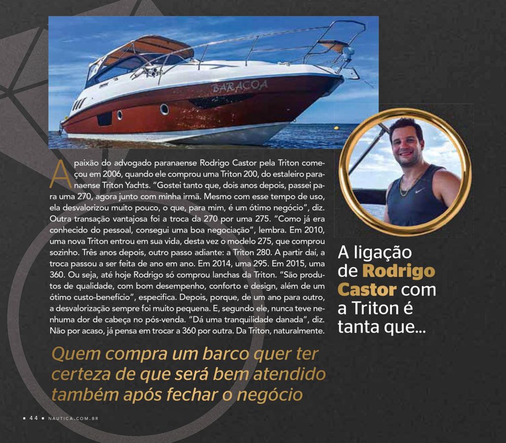 FELIZES PARA SEMPRE – Triton Yachts e cliente